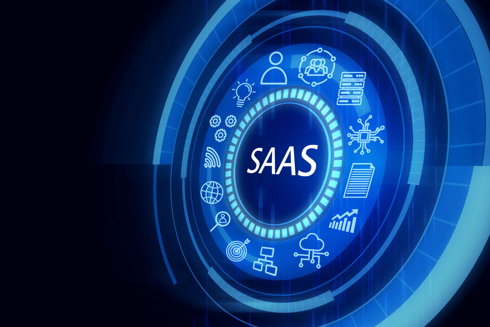 saas concept collage